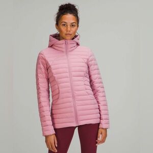 NWOT Lululemon Pack It Down Jacket 700 Fill Pink Taupe Sz 12